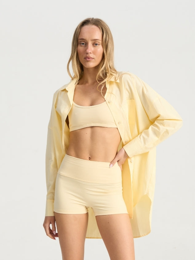 Unwind Shirt - Pastel Yellow