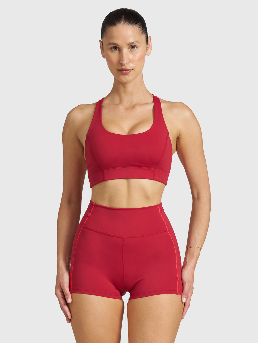 HIGH SUPPORT RACER BRA - RIO RED