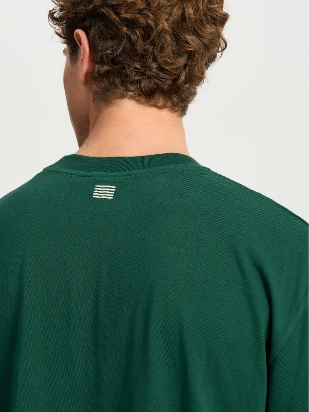 Cursive Tee - Deep Green
