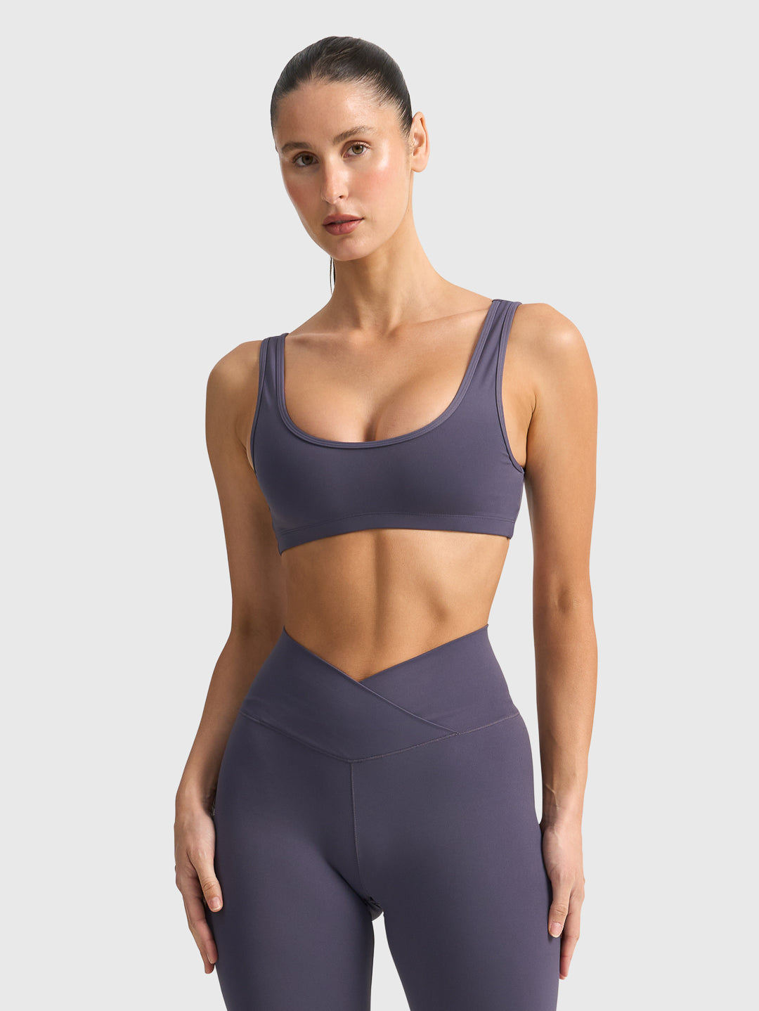 BASE SCOOP BRA - Shadow