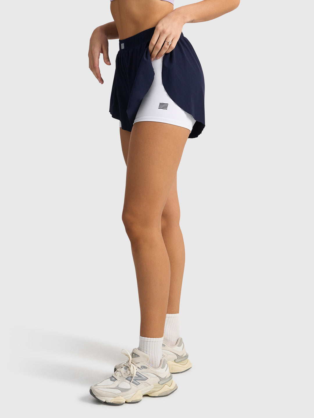 FLUTTER RUN SHORTS - Navy