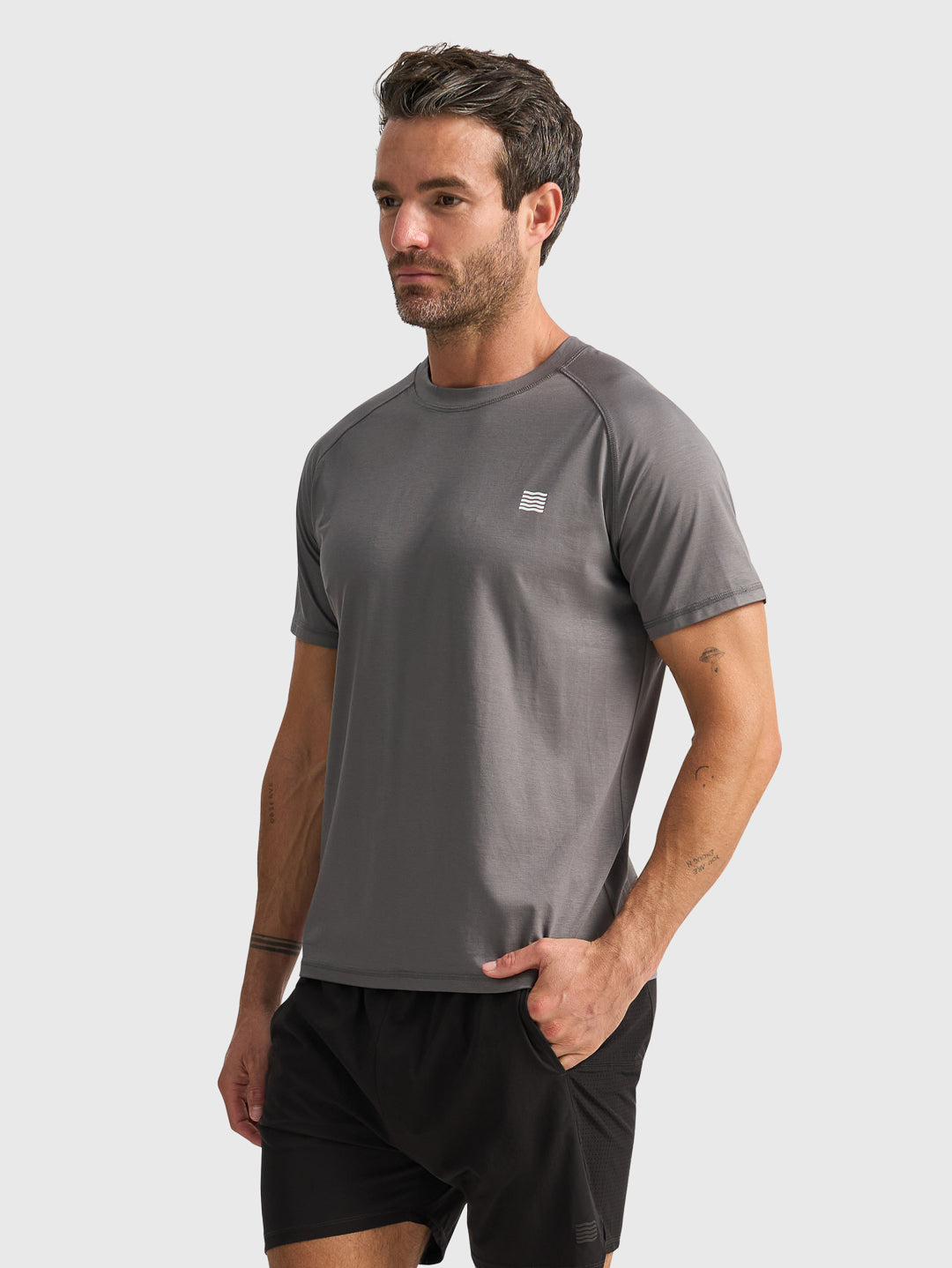 PULSE TECH TEE - Charcoal