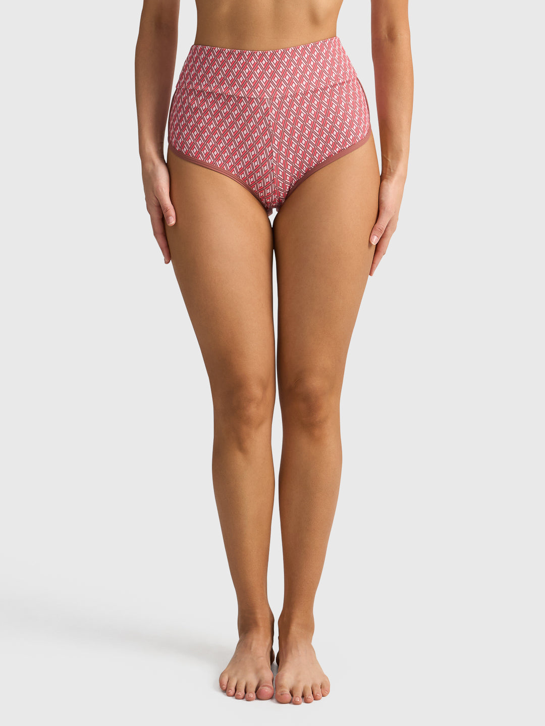 SPORT CLUB GEO CHEEKY SWIM BOTTOMS - GEO PINK