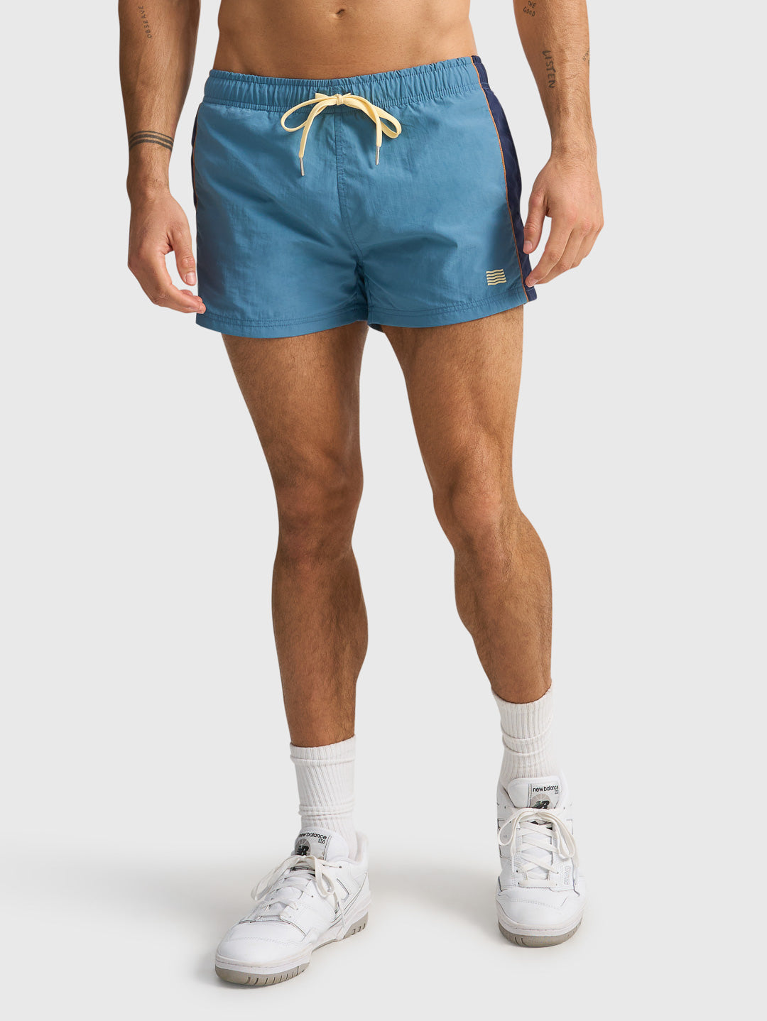 GLORY DAYS EURO SWIM SHORT - SMOKEY BLUE