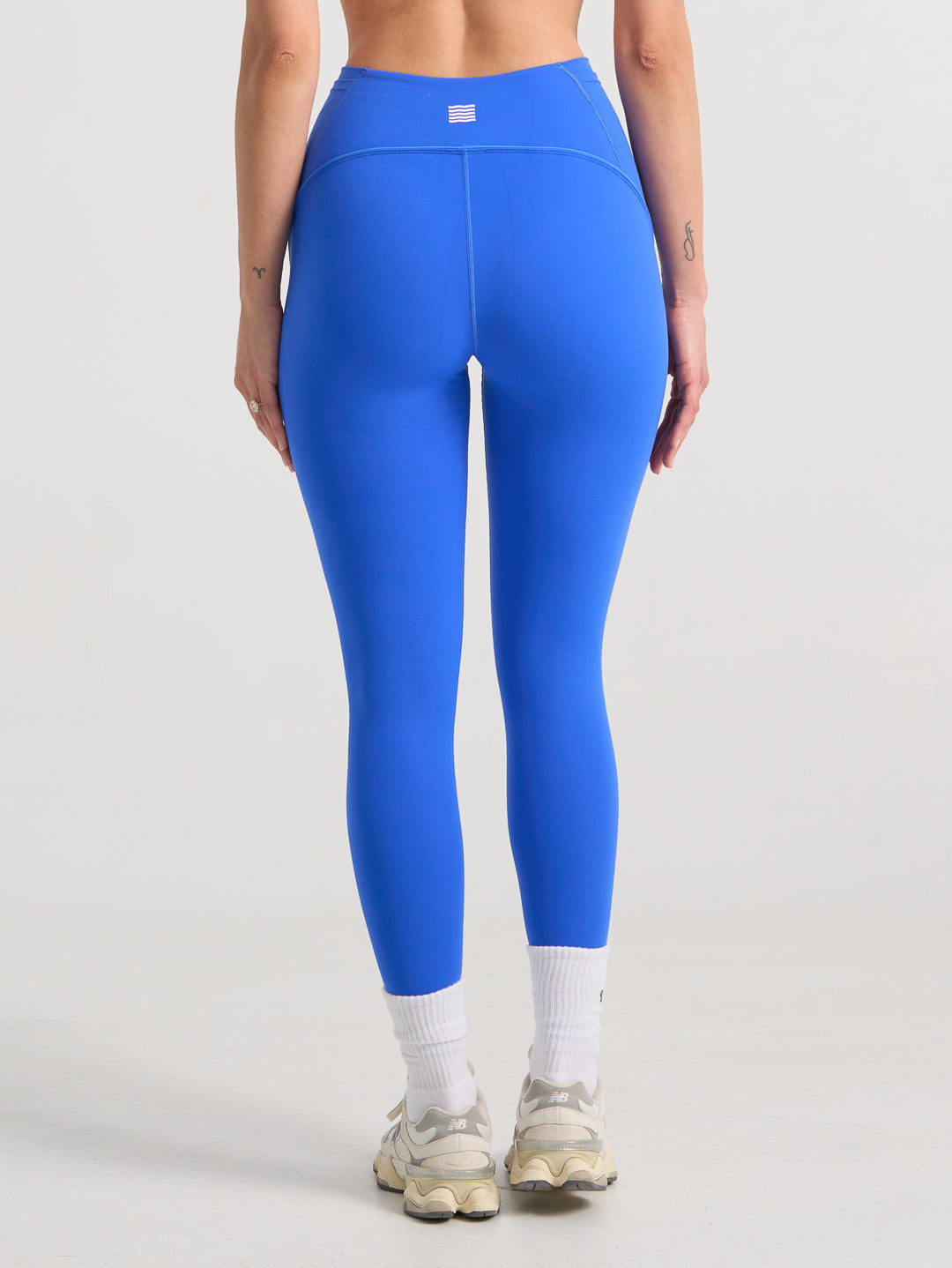 Forma Piped Full Length Leggings - Blue