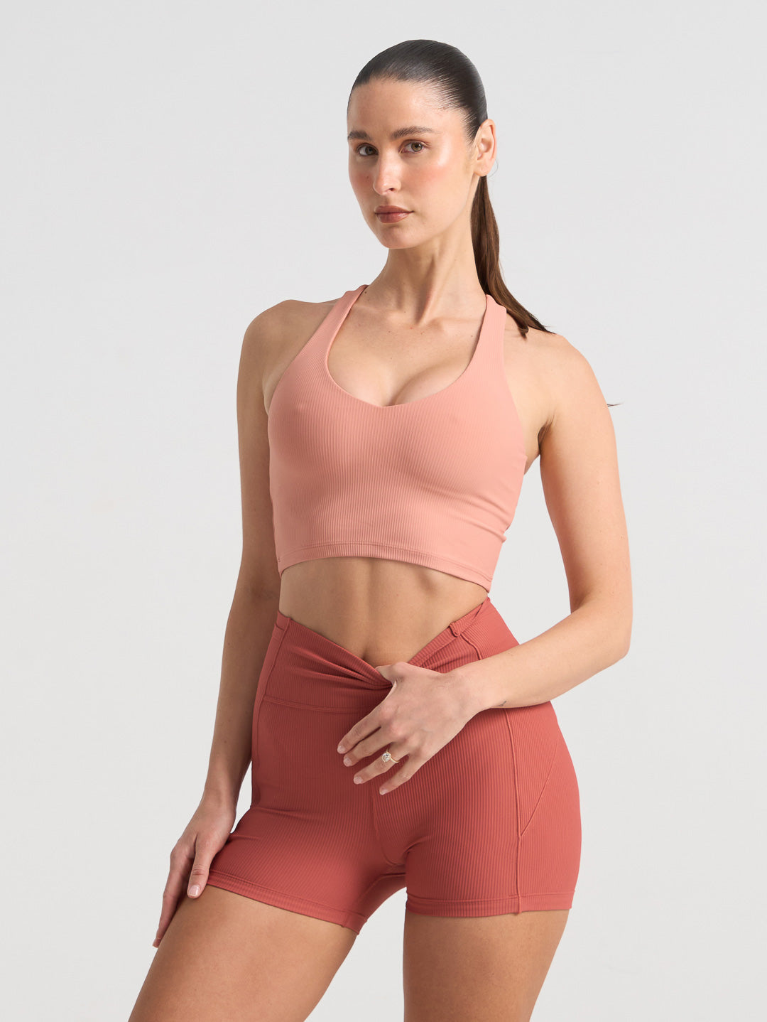 GLORY DAYS CROSS BACK CROP - SOFT CLAY