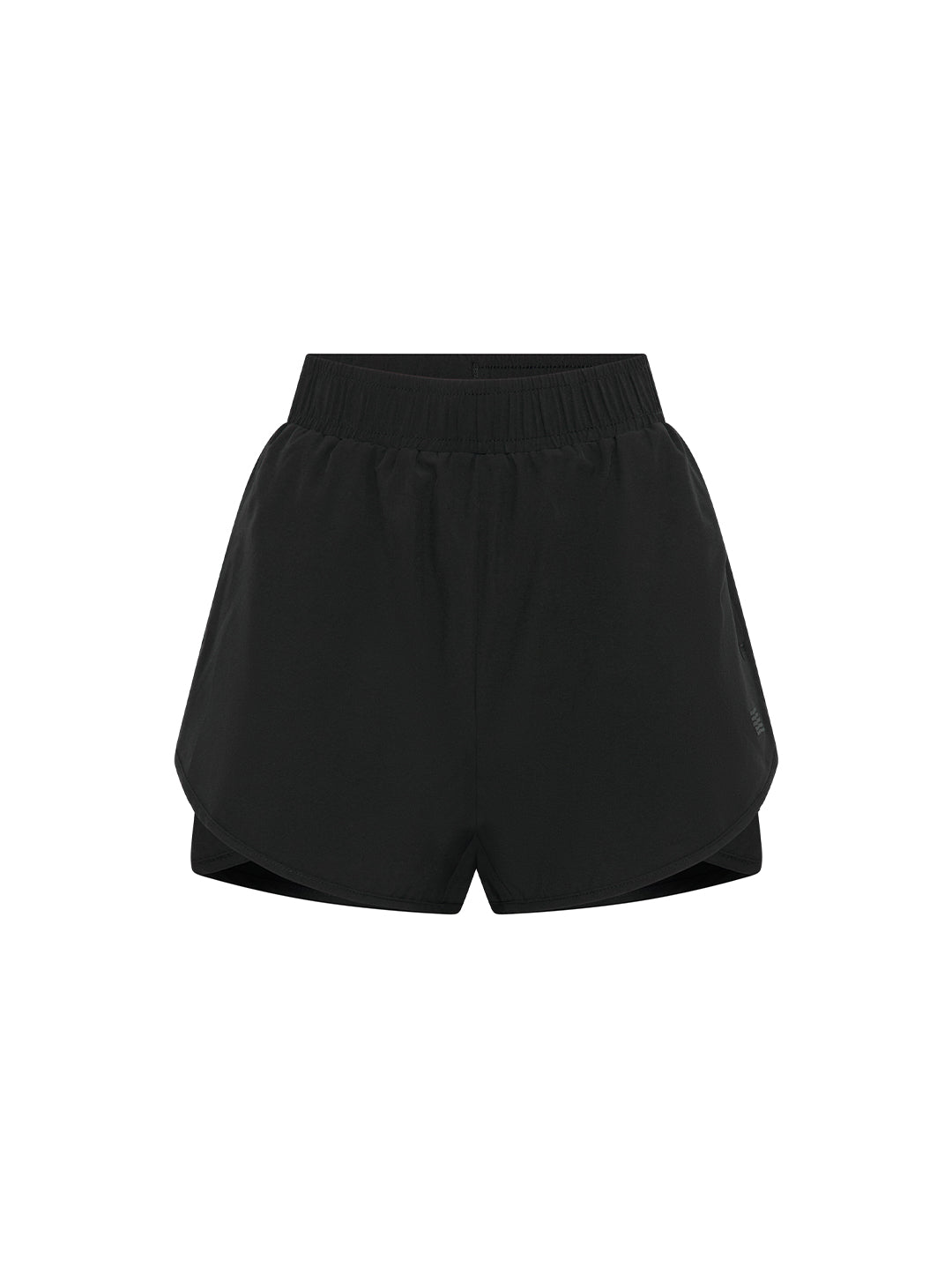 Layered Running Short - Black