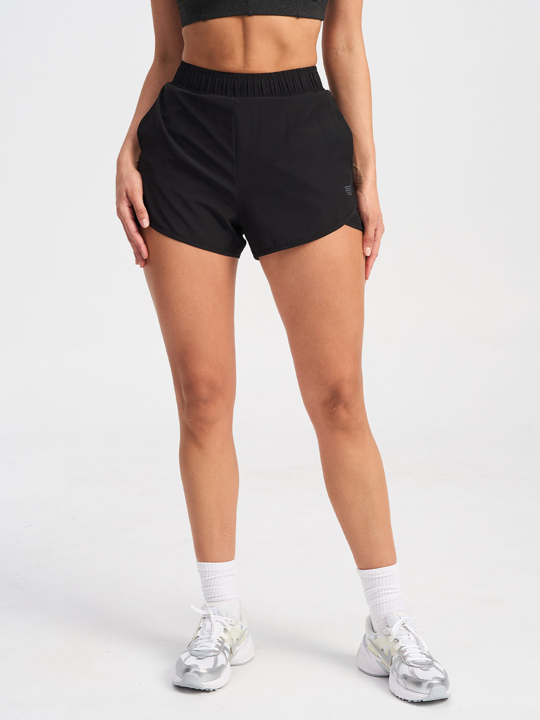Layered Running Short - Black