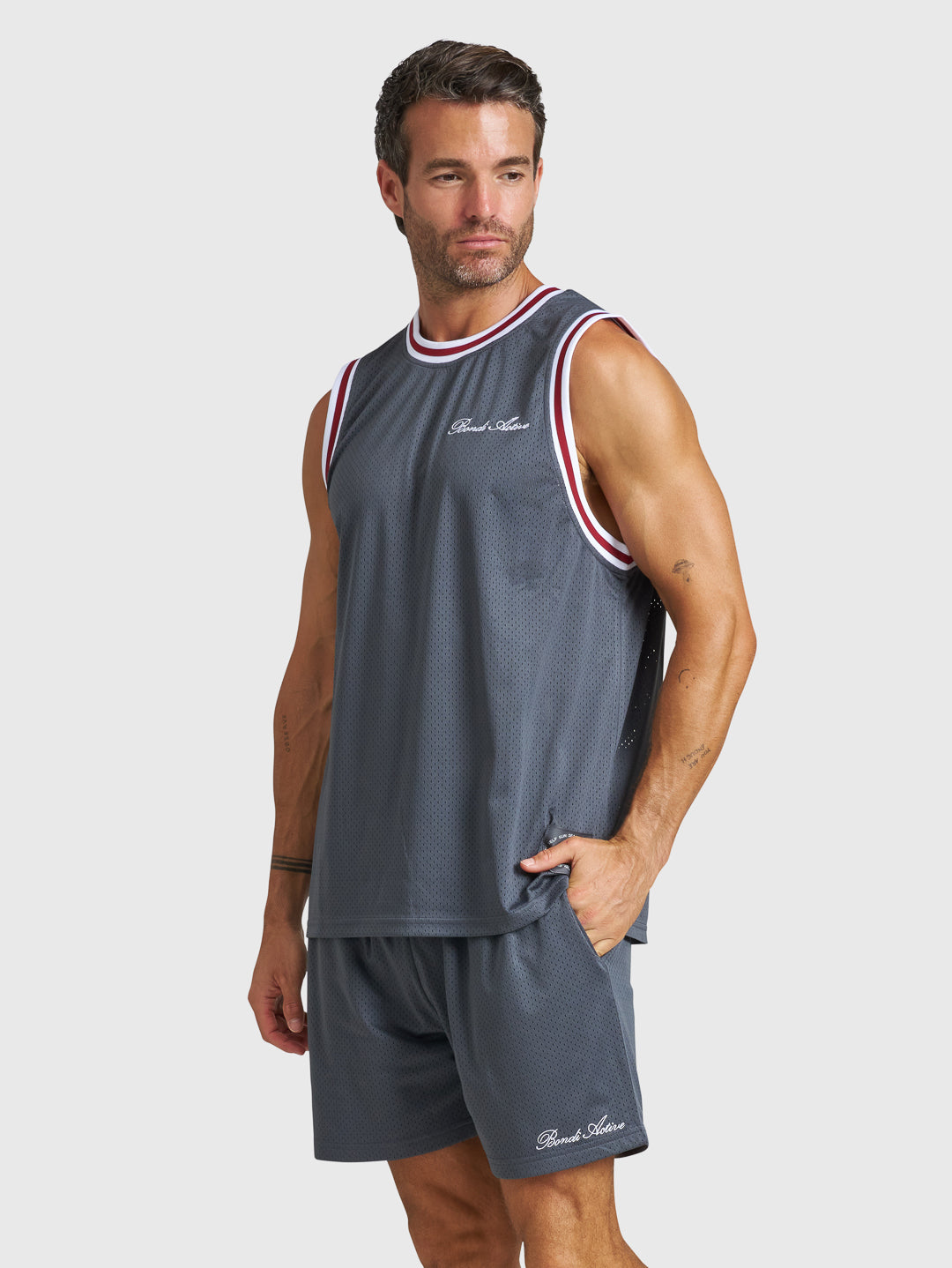TRYOUT MESH TANK - Folkstone Gray