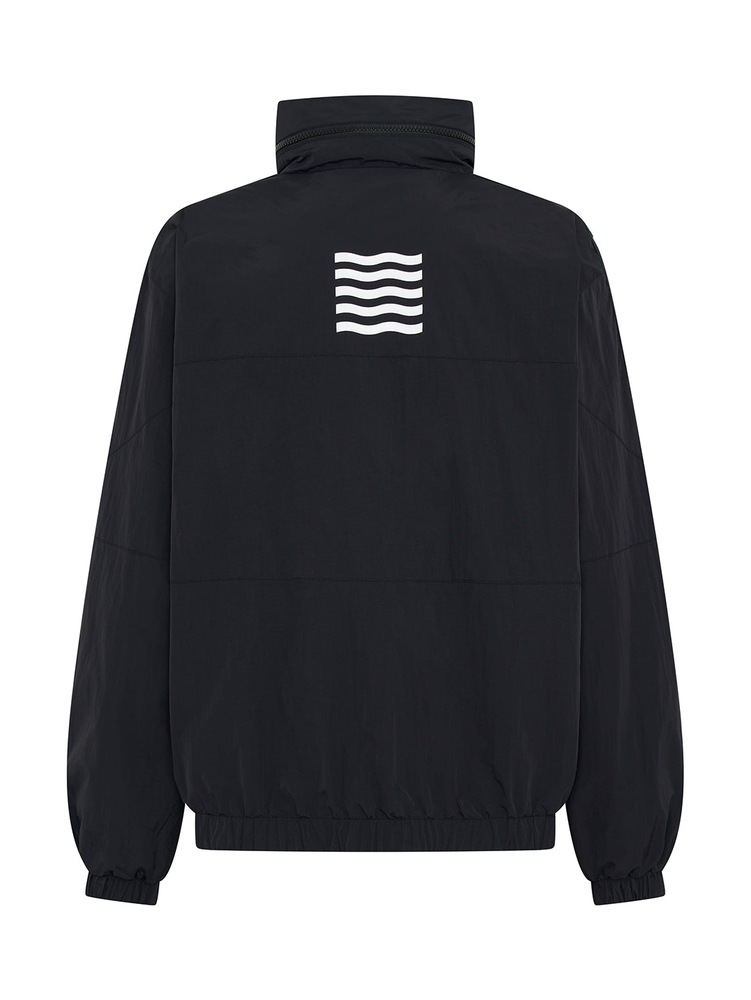 HOODED WINDBREAKER - Black