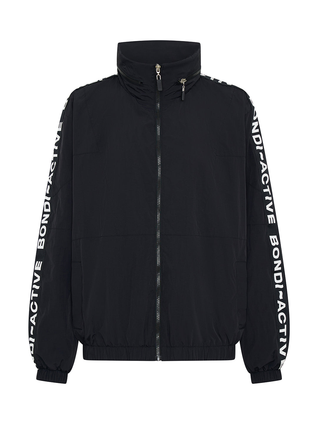 HOODED WINDBREAKER - Black