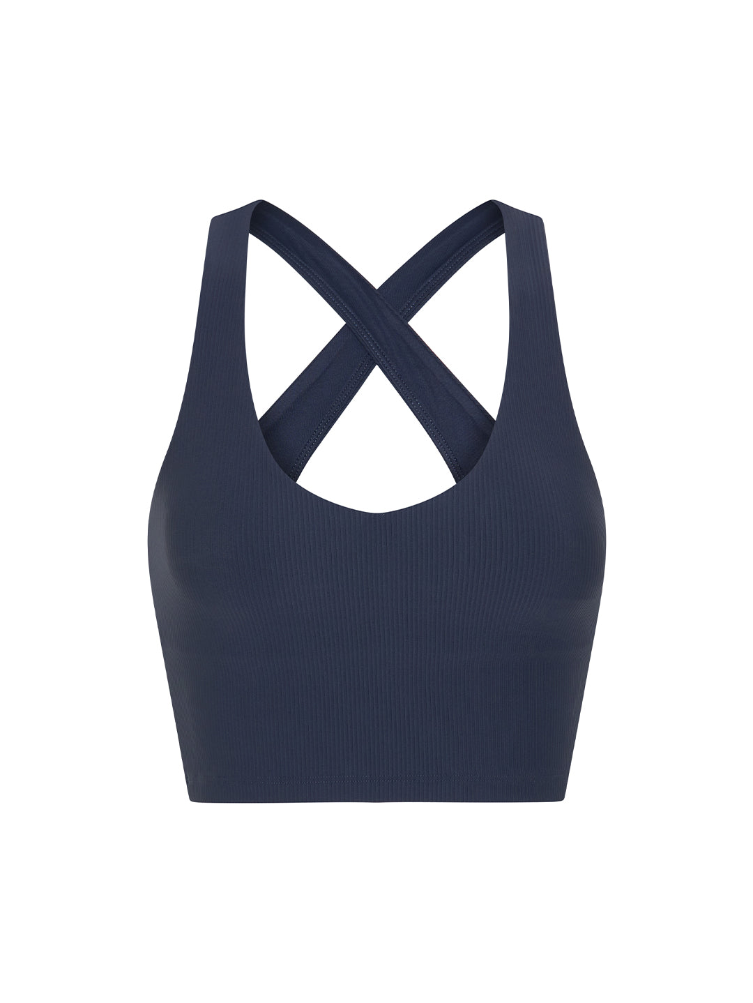GLORY DAYS CROSS BACK CROP -SMOKEY BLUE