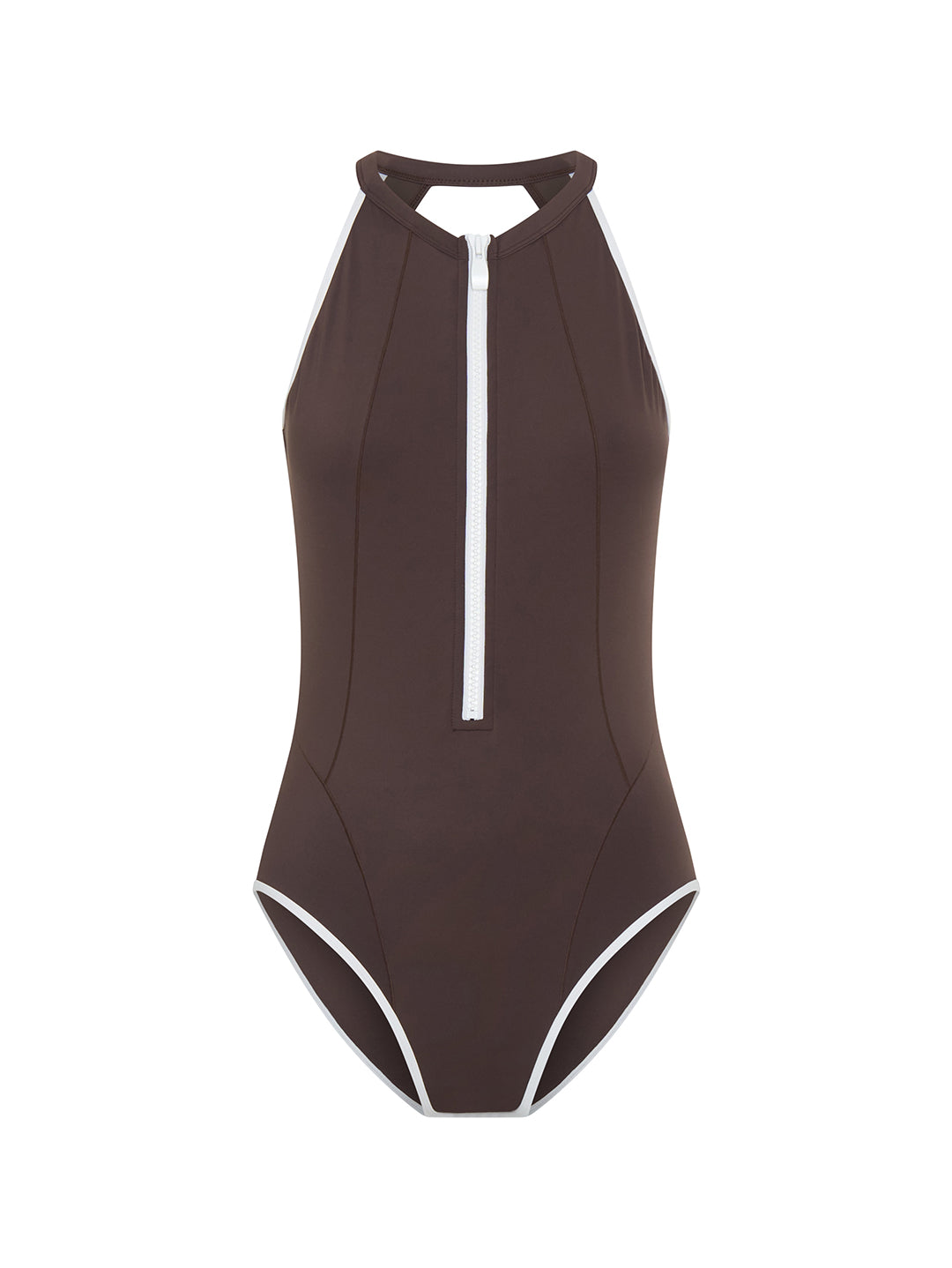 GLORY DAYS HYBRID SWIMSUIT - CHOCOLATE