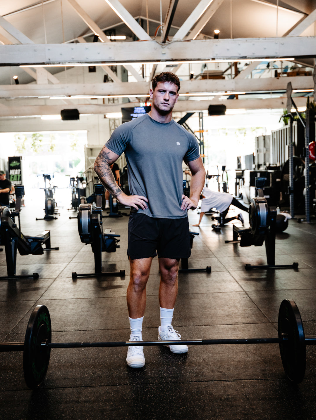 EVOLVE GYM SHORTS - Charcoal