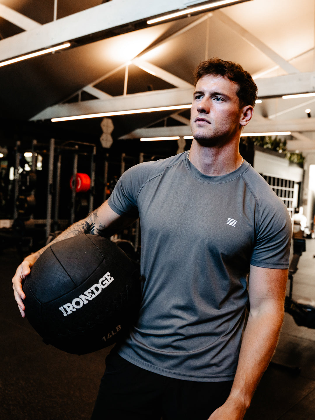 PULSE TECH TEE - Charcoal