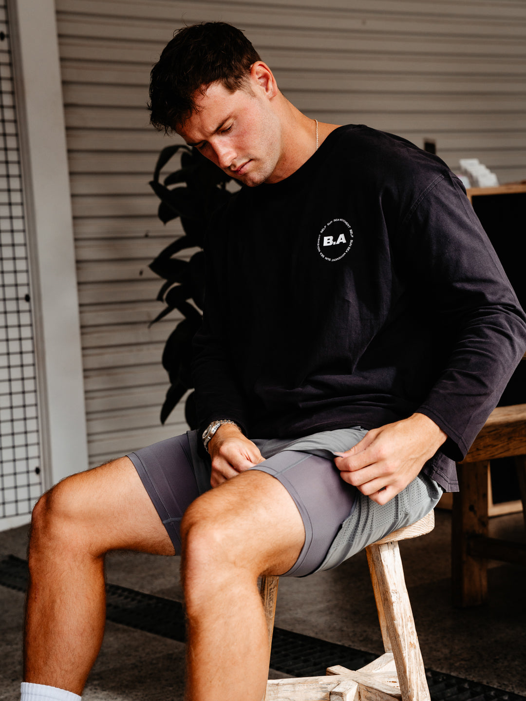 EVOLVE 2 IN 1 SHORTS - Silver Blue