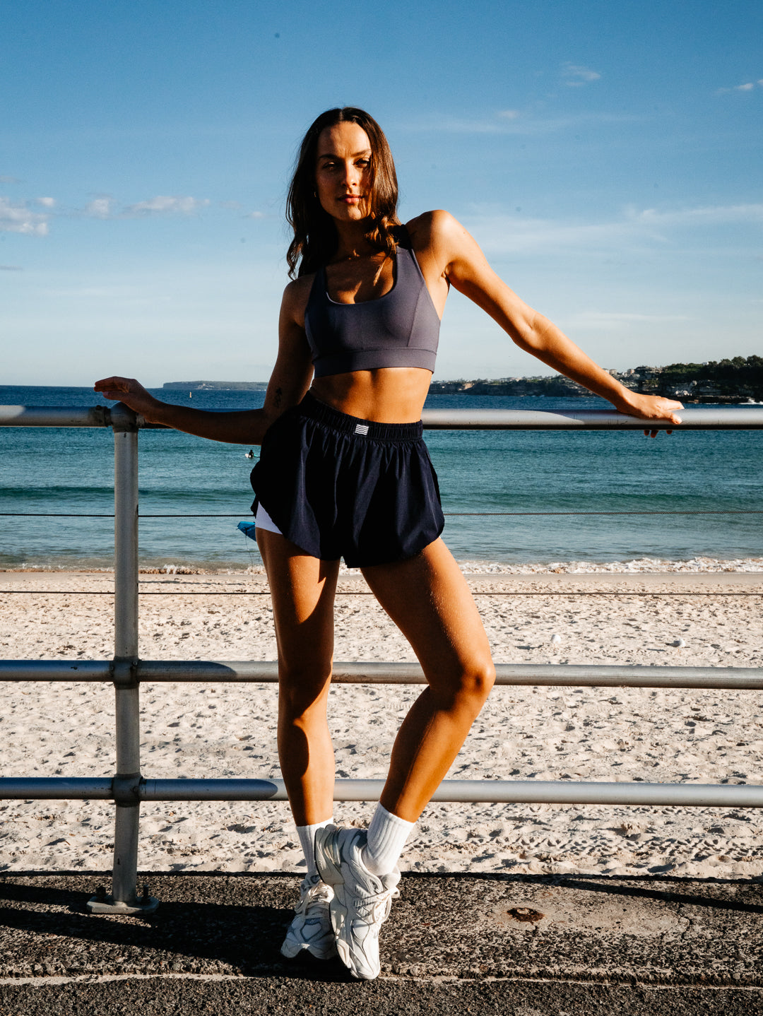 FLUTTER RUN SHORTS - Navy