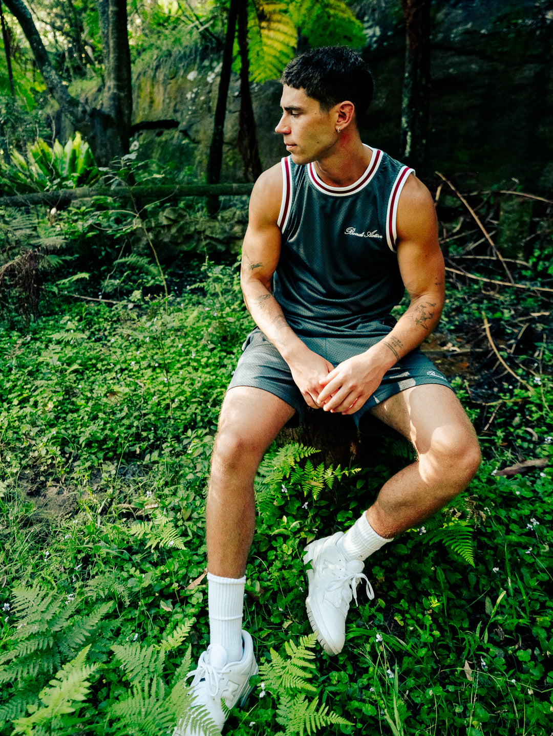 TRYOUT MESH TANK - Folkstone Gray