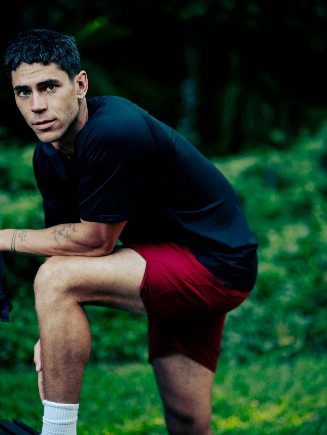 TECH GYM SHORTS - Claret