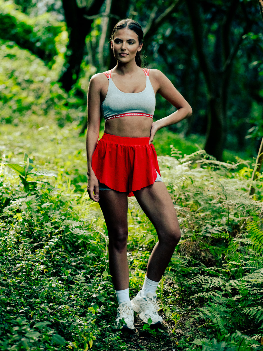 FLUTTER RUN SHORT - POPPY RED