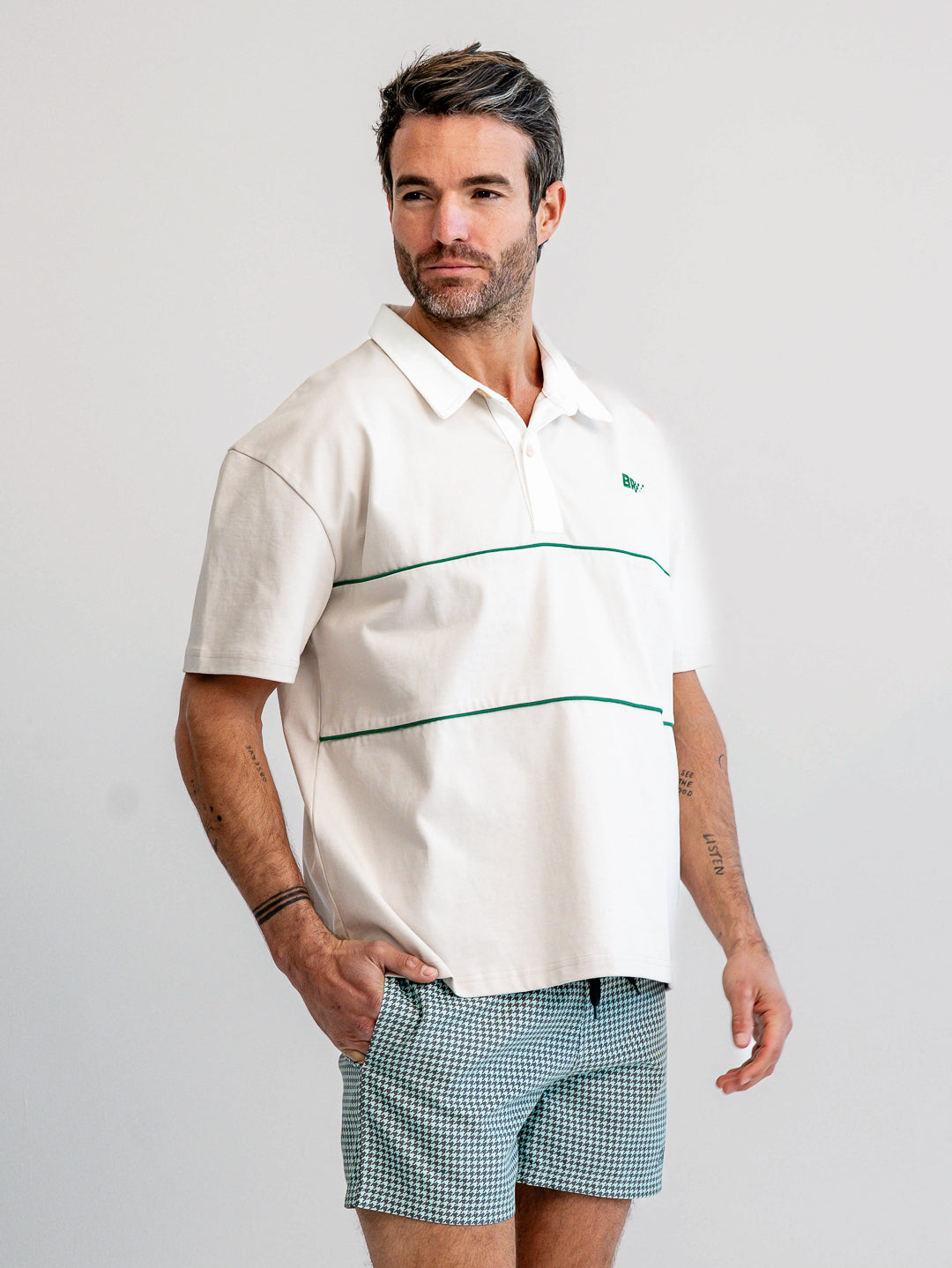 Speedway College Polo - Ecru