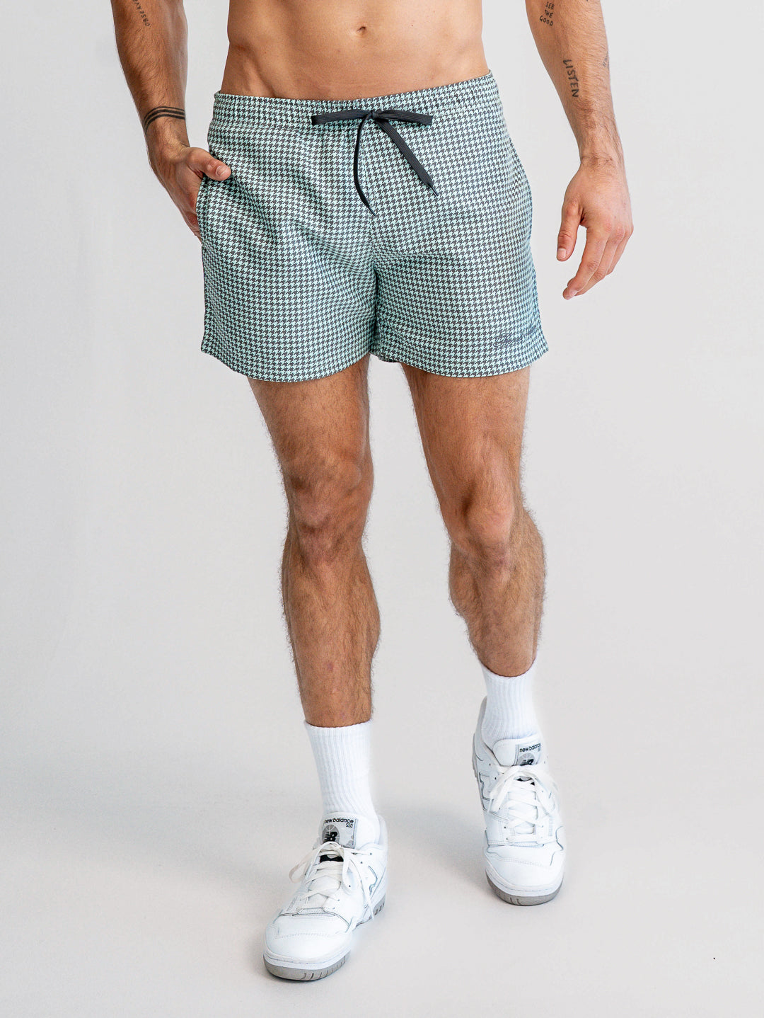 Speedway Classic Swim Short - Houndstooth