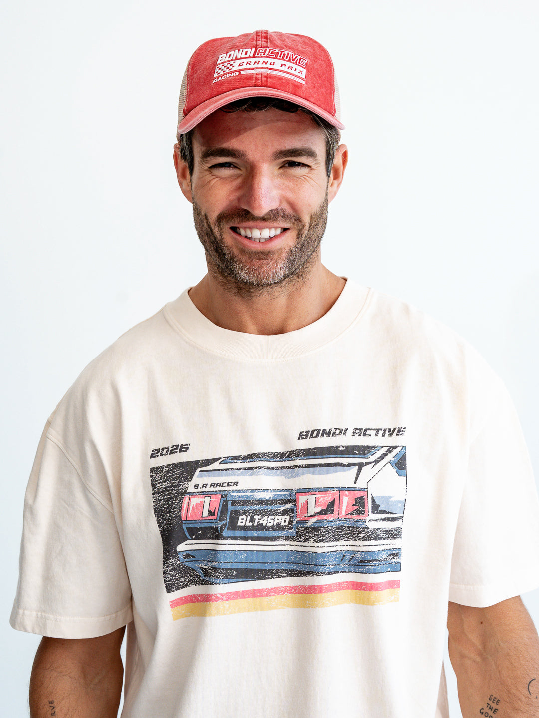 Speedway Mesh Dad Cap - Washed Red