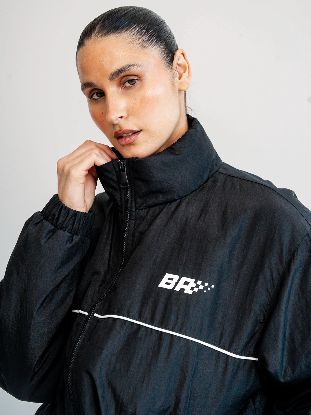 Speedway Sideline Bomber Jacket - Black