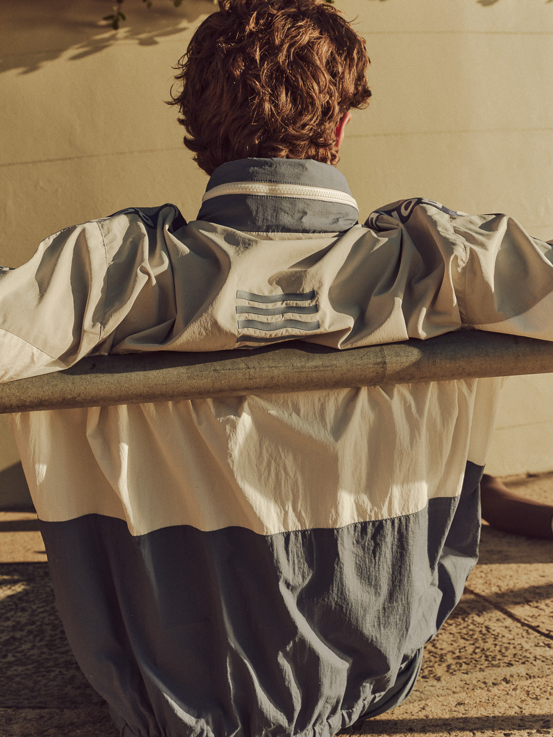 GLORY DAYS HOODED WINDBREAKER - BLUE MULTI