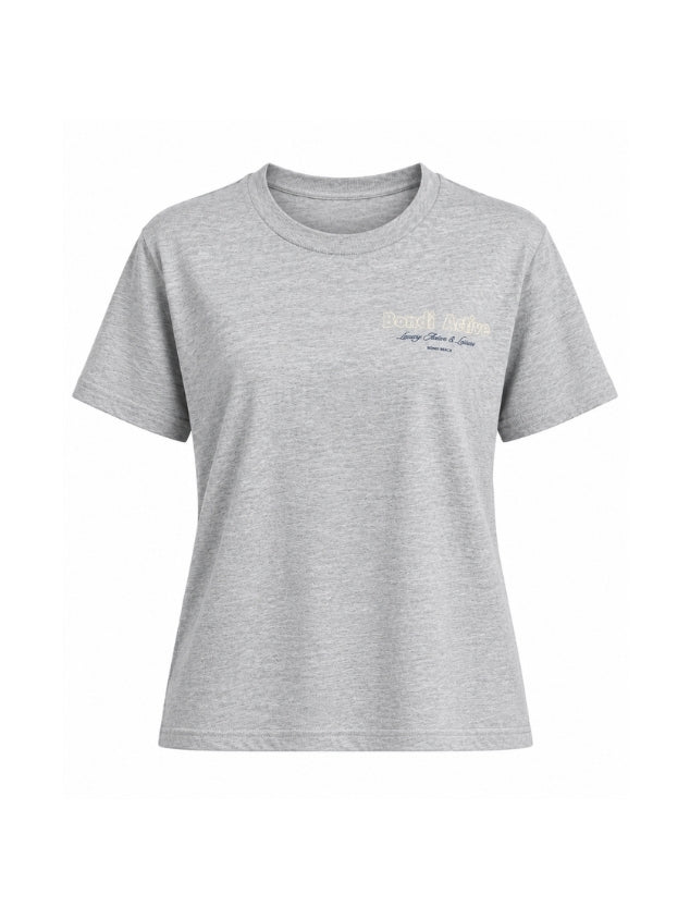 Womens oversized t-shirt with monogram detailing on the chest and back in a super soft cotton fabric with a relaxed oversized fit.