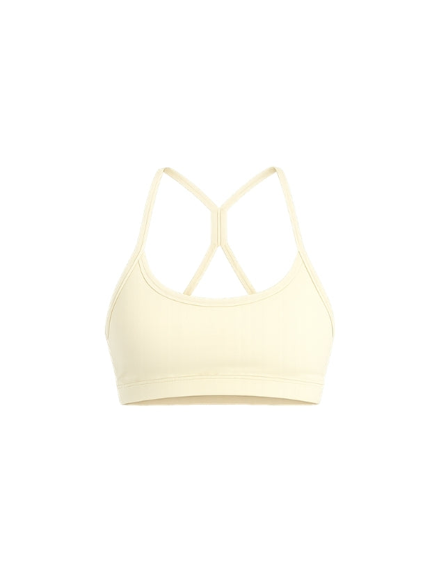 Strappy Scoop Bra - Pastel Yellow