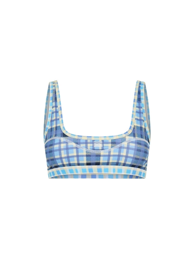 Off Duty Swim Top - Madras