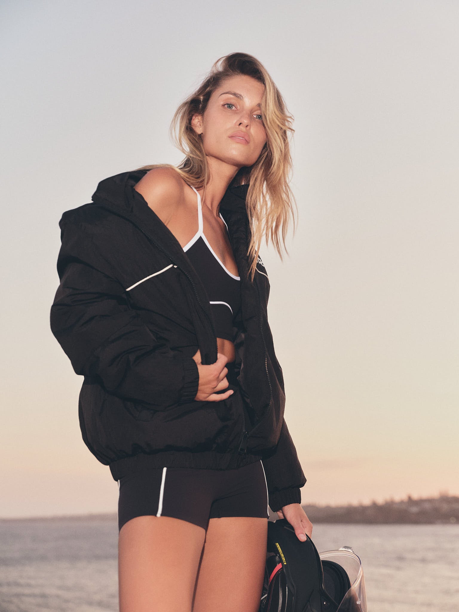 Speedway Sideline Bomber Jacket - Black