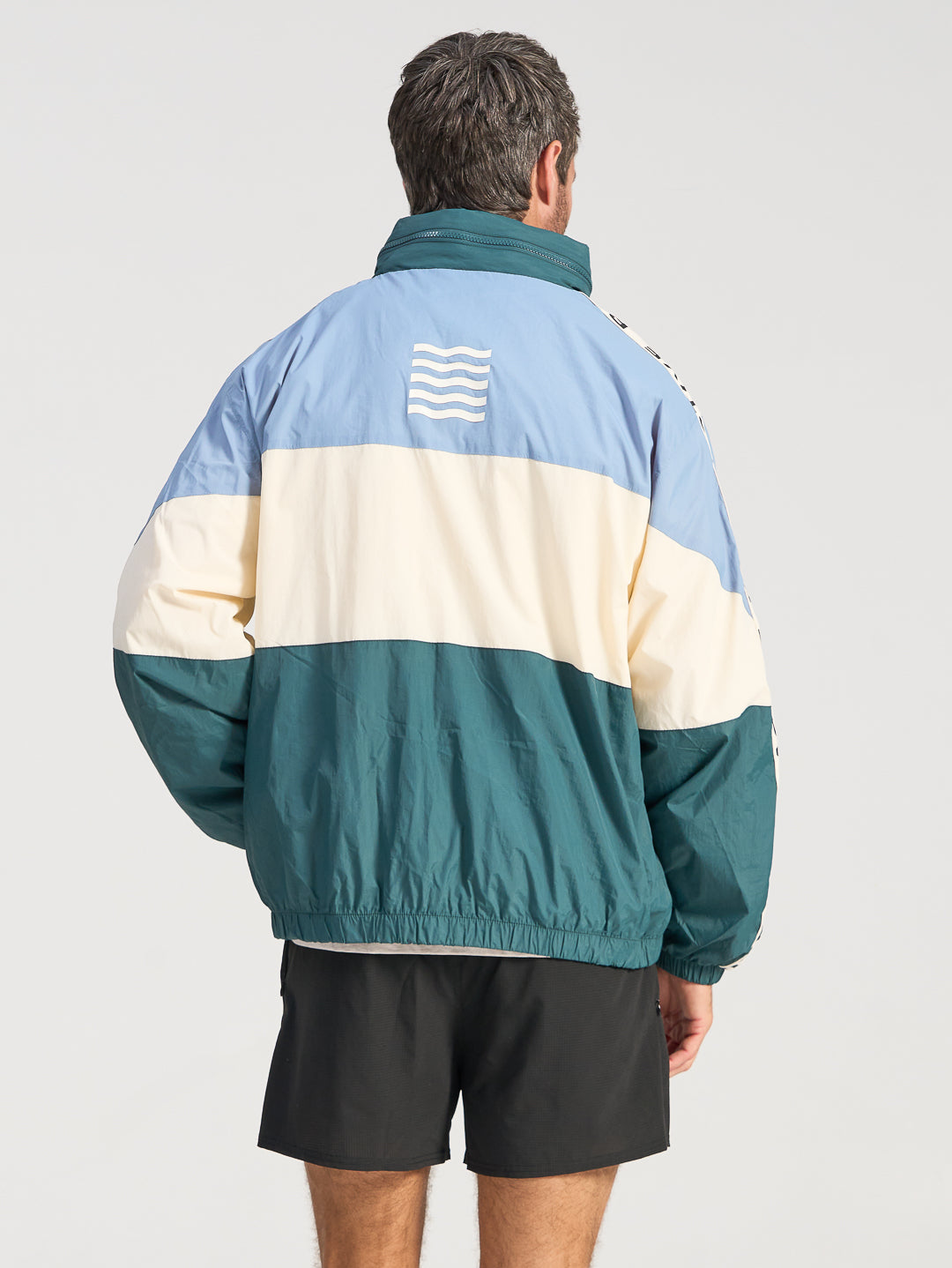 Forma Windbreaker Hoodie - Teal Multi