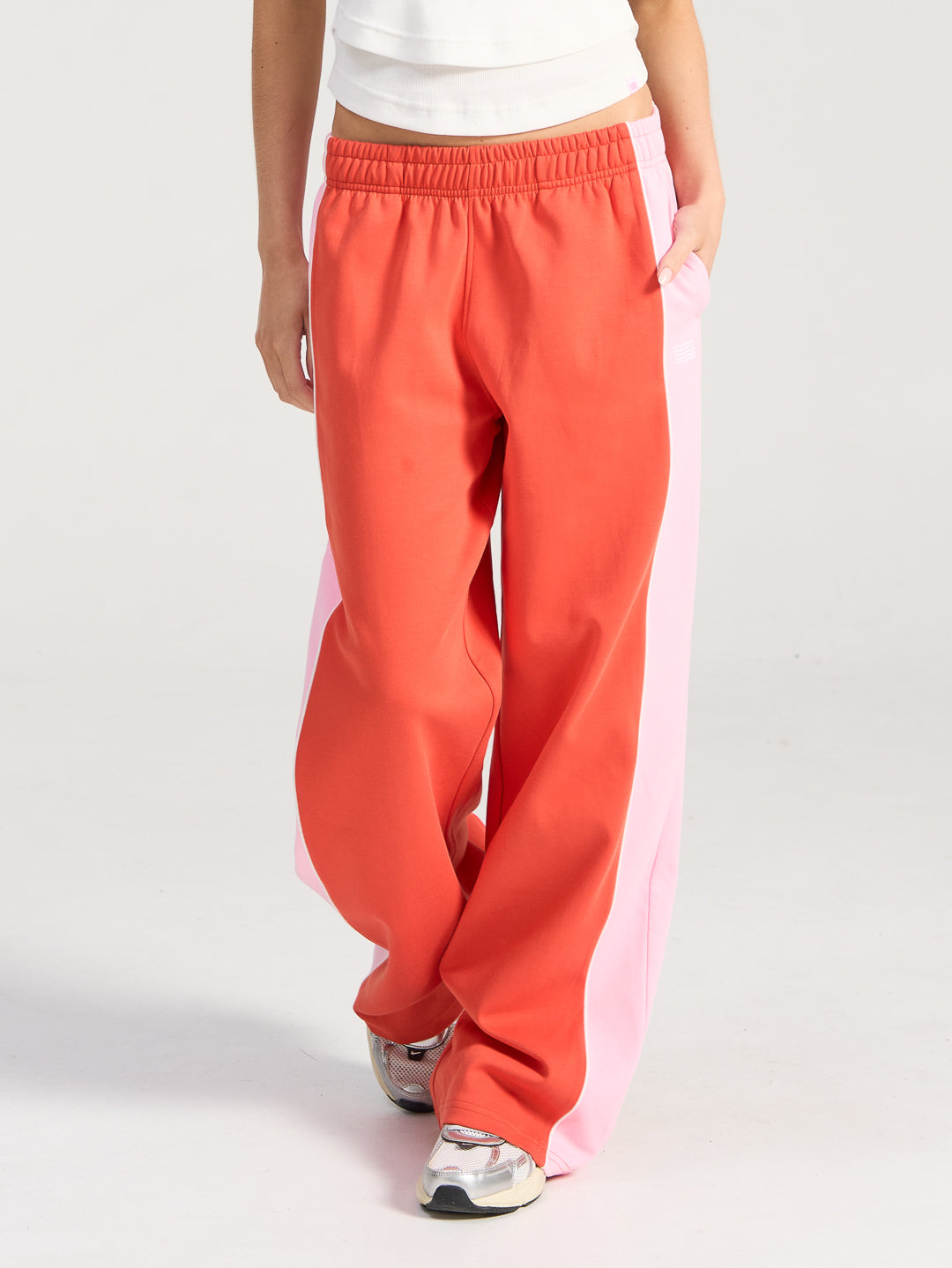 Speedway Wide Leg Pant - Tomato