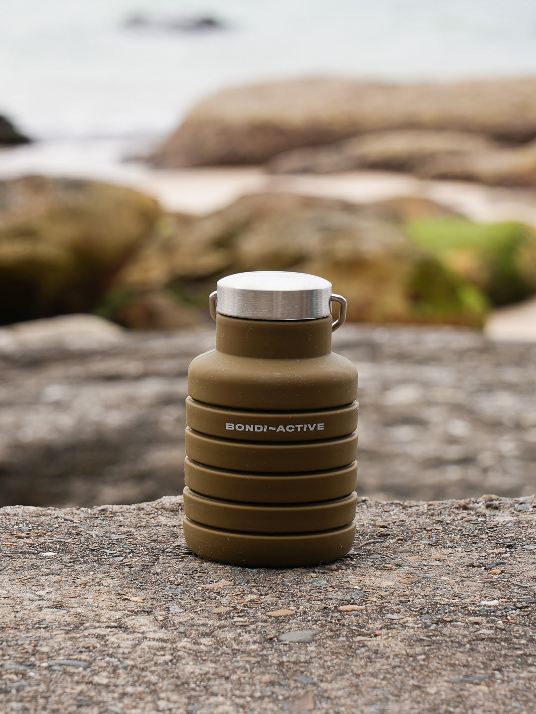 BA COLLAPSIBLE WATER BOTTLE - KHAKI