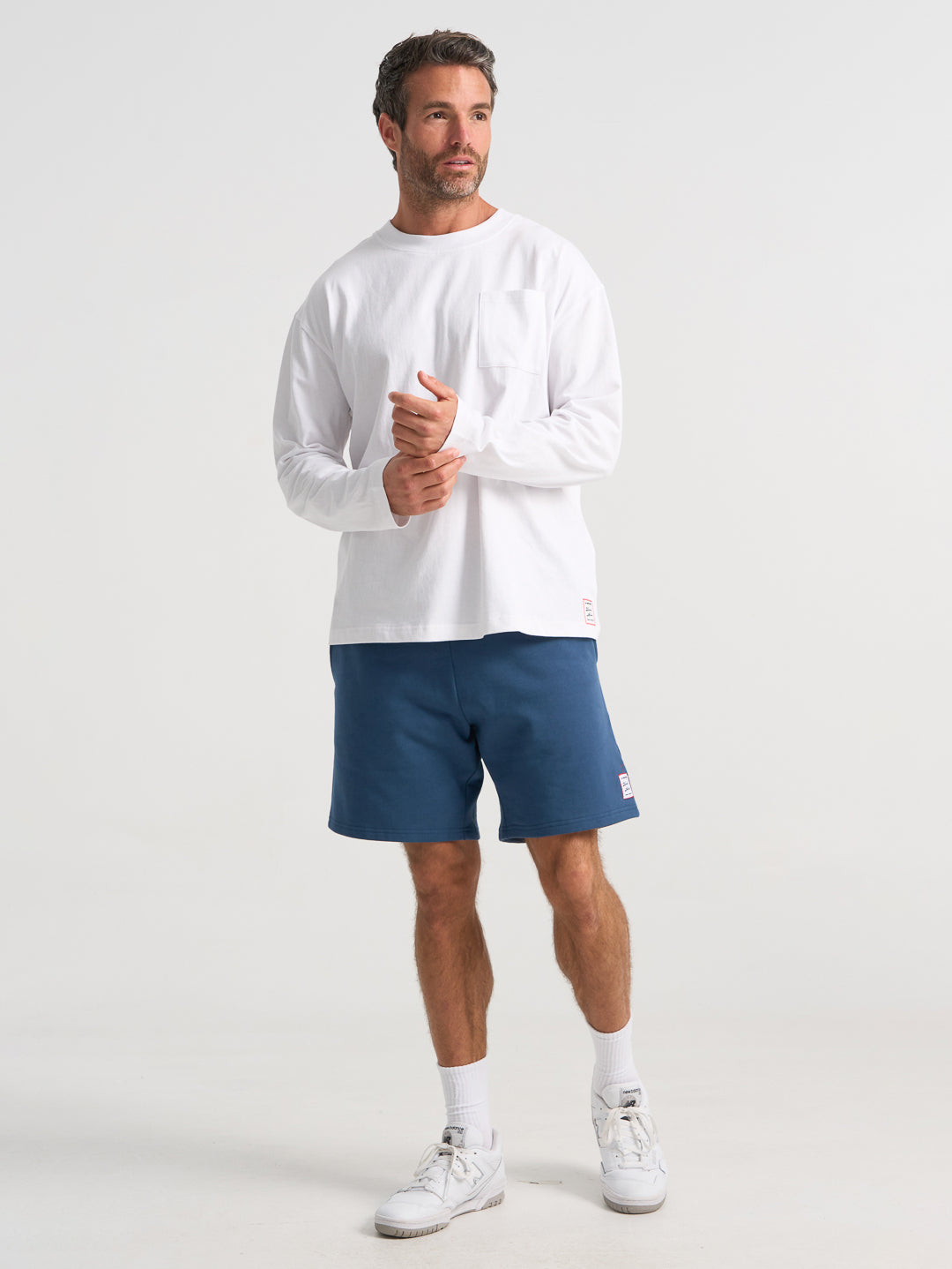 Forma Pocket Long Tee - White
