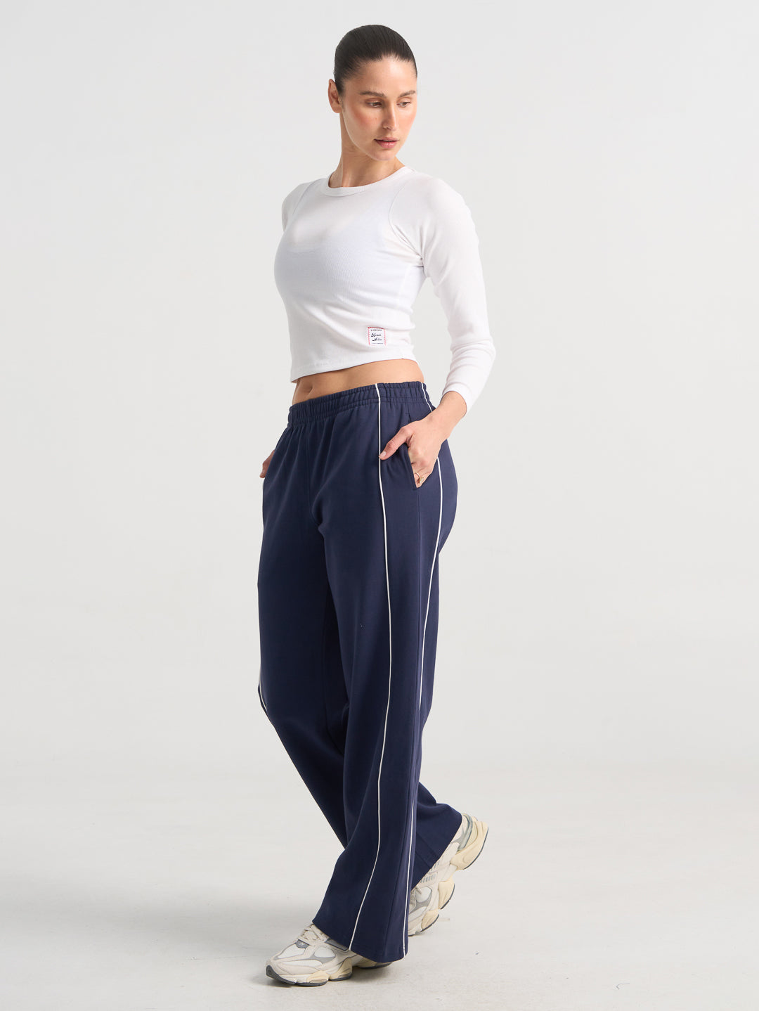 Forma Wide Leg Pant - Navy