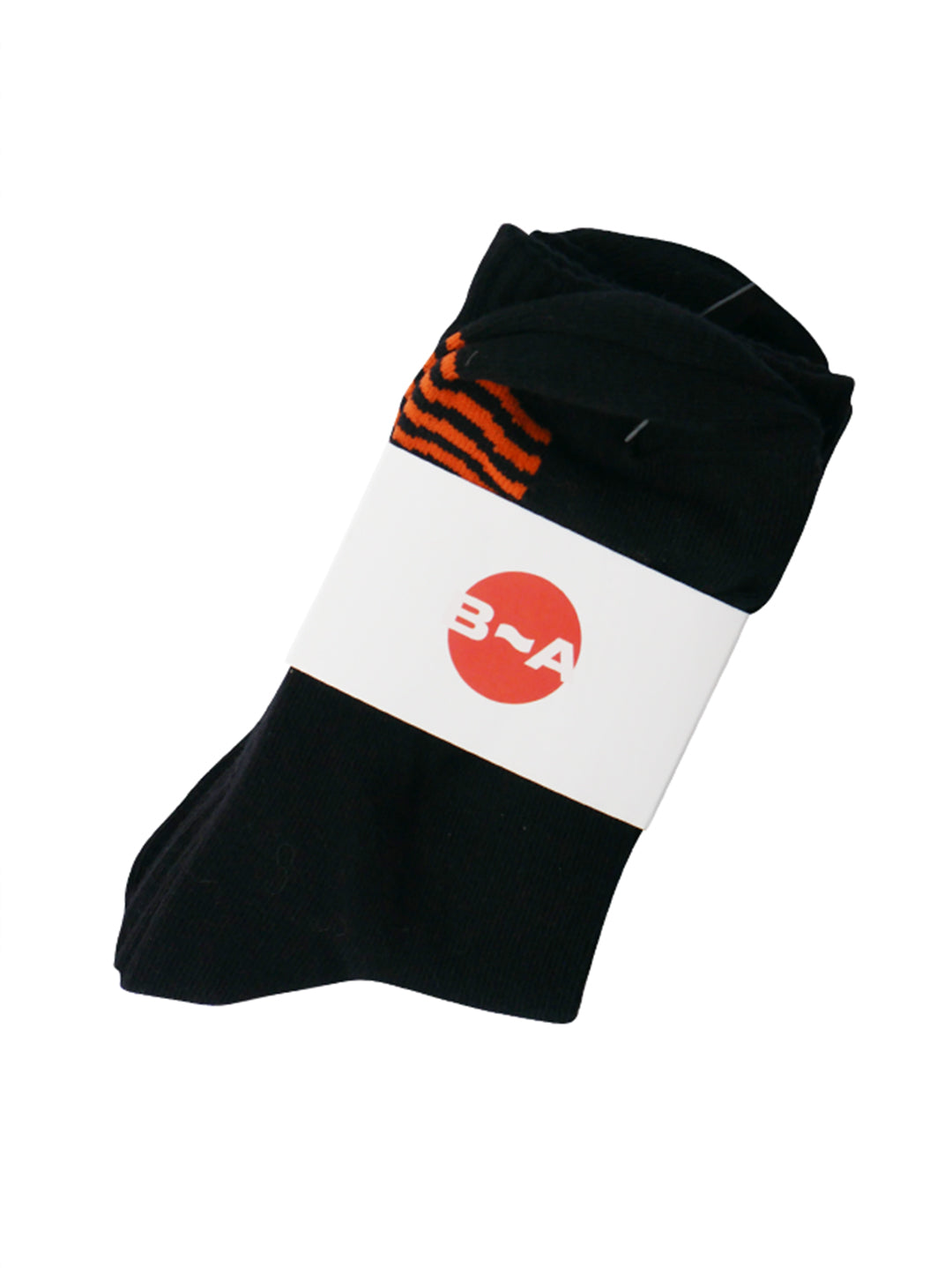 Unisex Active Socks (Black/Burnt Apricot)