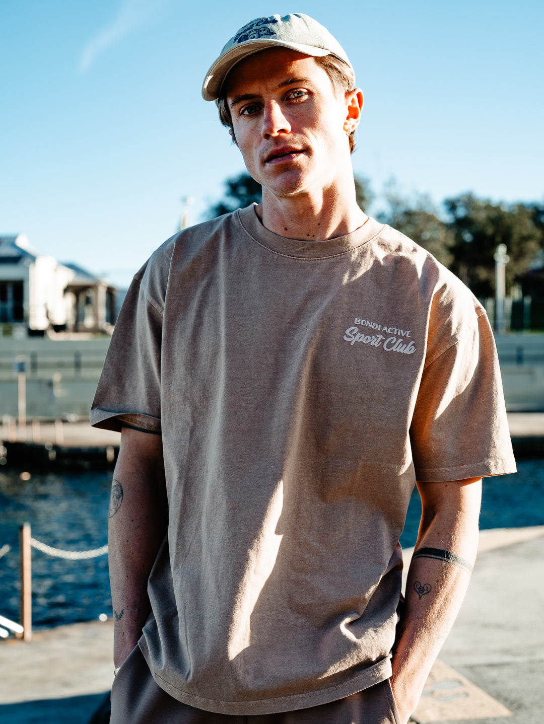 ATHLETIC DEPT. OVERSIZED TEE - MOCHA