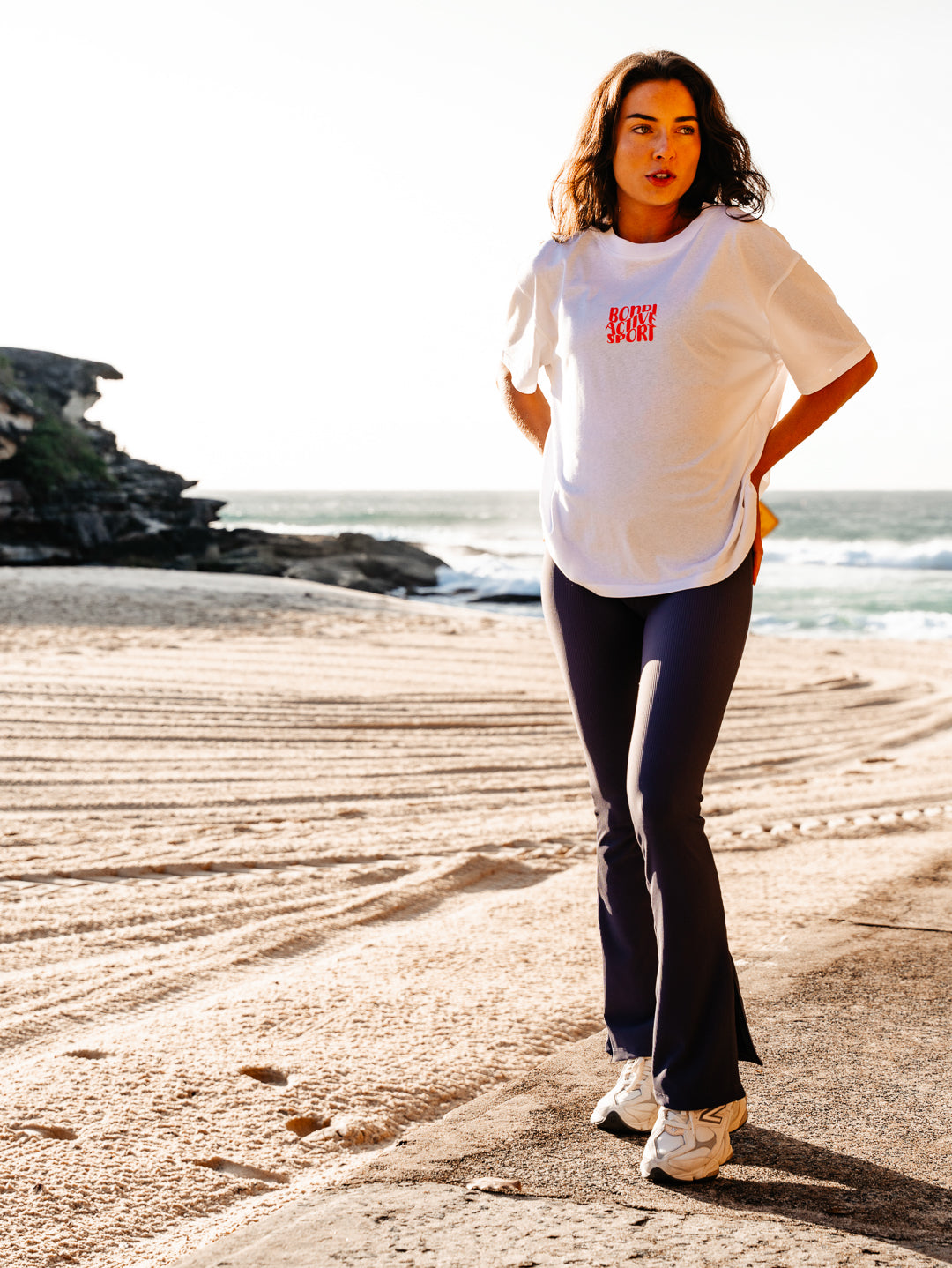 REPETITION RIB FLARE LEGGING