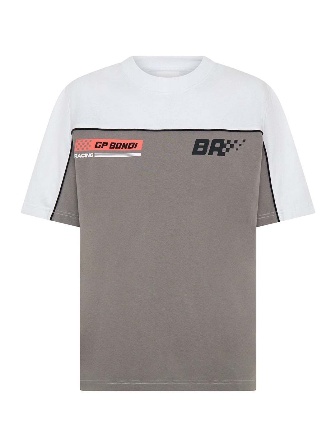 Speedway Sponsor Tee - White/Asphalt