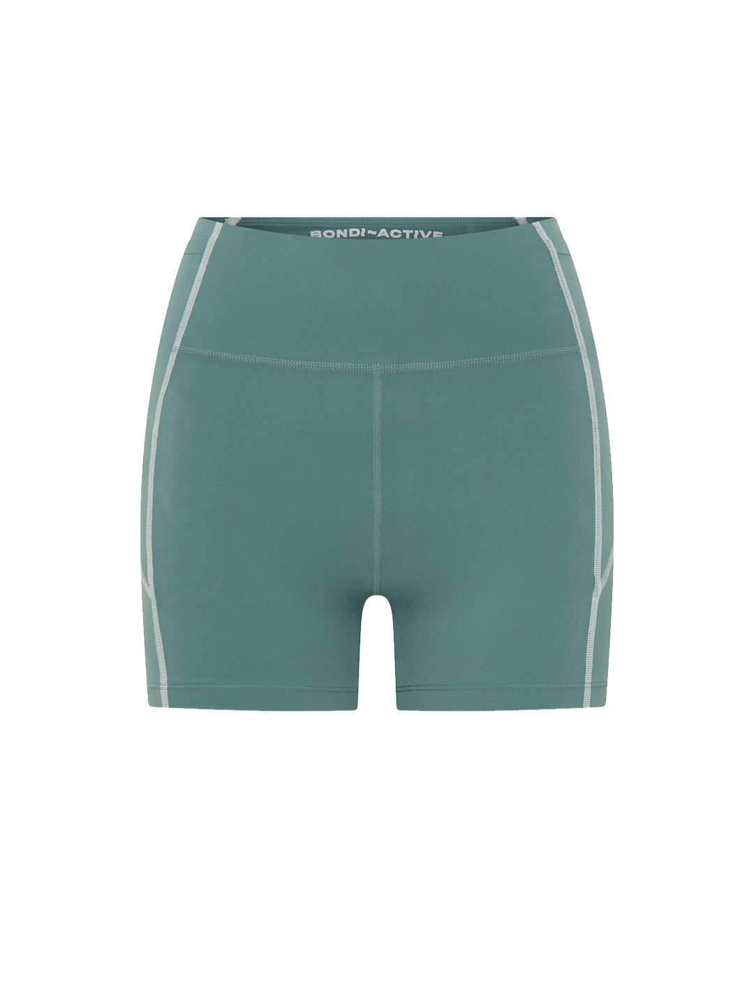 jade green 3.5" bike short front view product image