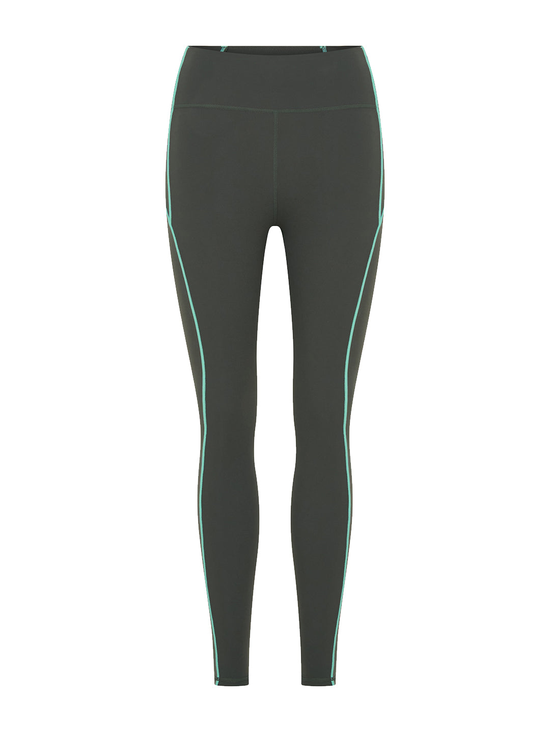 asphalt grey leggings front view product image