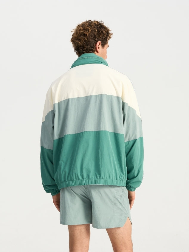 Windbreaker Hoodie - Green Multi