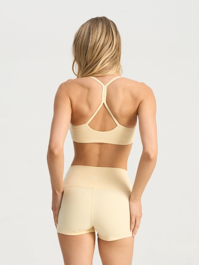 Strappy Scoop Bra - Pastel Yellow