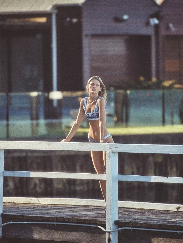 Off Duty Swim Top - Madras