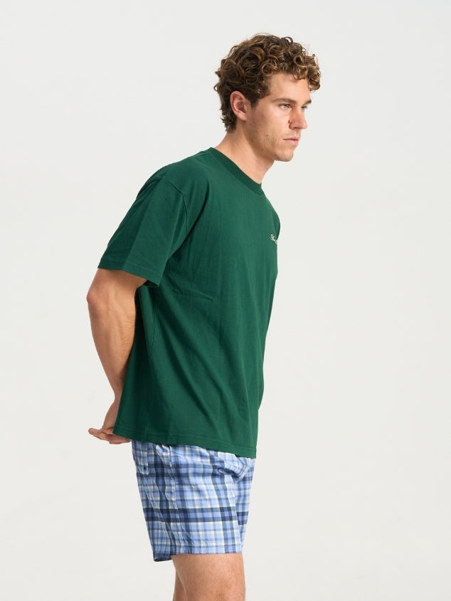Cursive Tee - Deep Green
