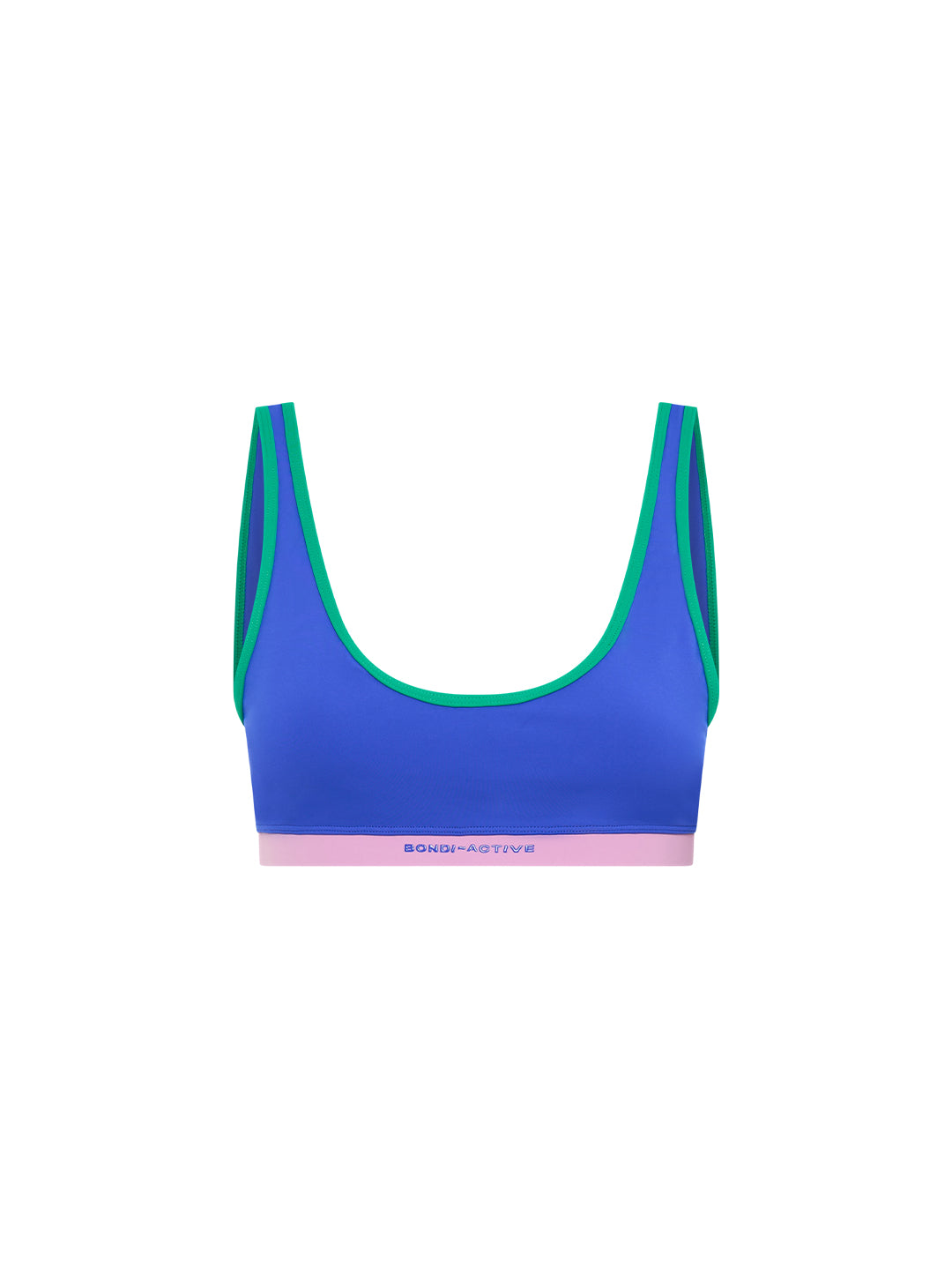 Sports Club Summer Swim Crop - Cobalt