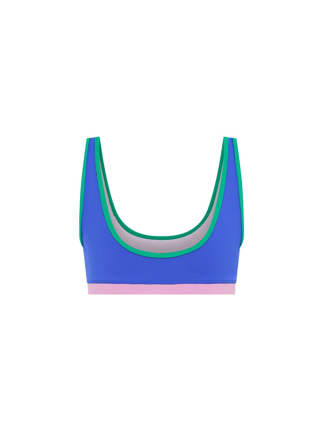 Sports Club Summer Swim Crop - Cobalt